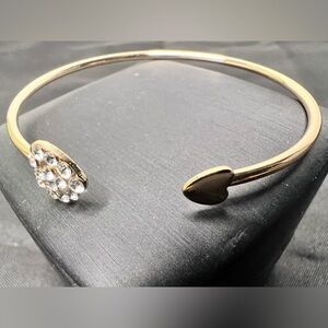 Elegant Gold and Silver Crystal Bracelet